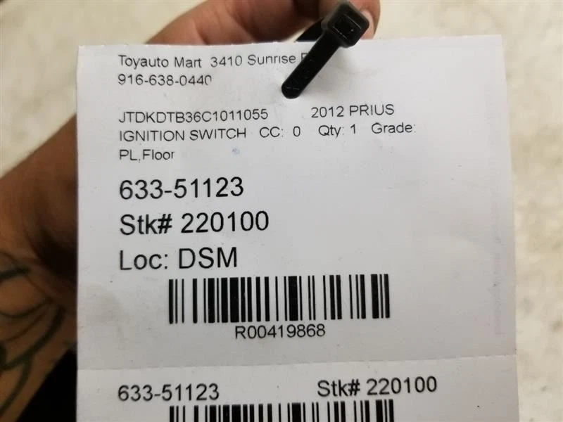 INTERRUPTOR DE ENCENDIDO TOYOTA PRIUS C 12-18 PULSADOR BOTÓN DE ARRANQUE Foto 4 de 4