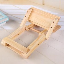 Folding Step Stool,Fully Assembled Wooden Spa Bath Collapsible