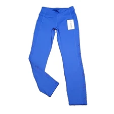 Womens High Waist Leggings Small Size Blue Pull On Active Yoga Pants