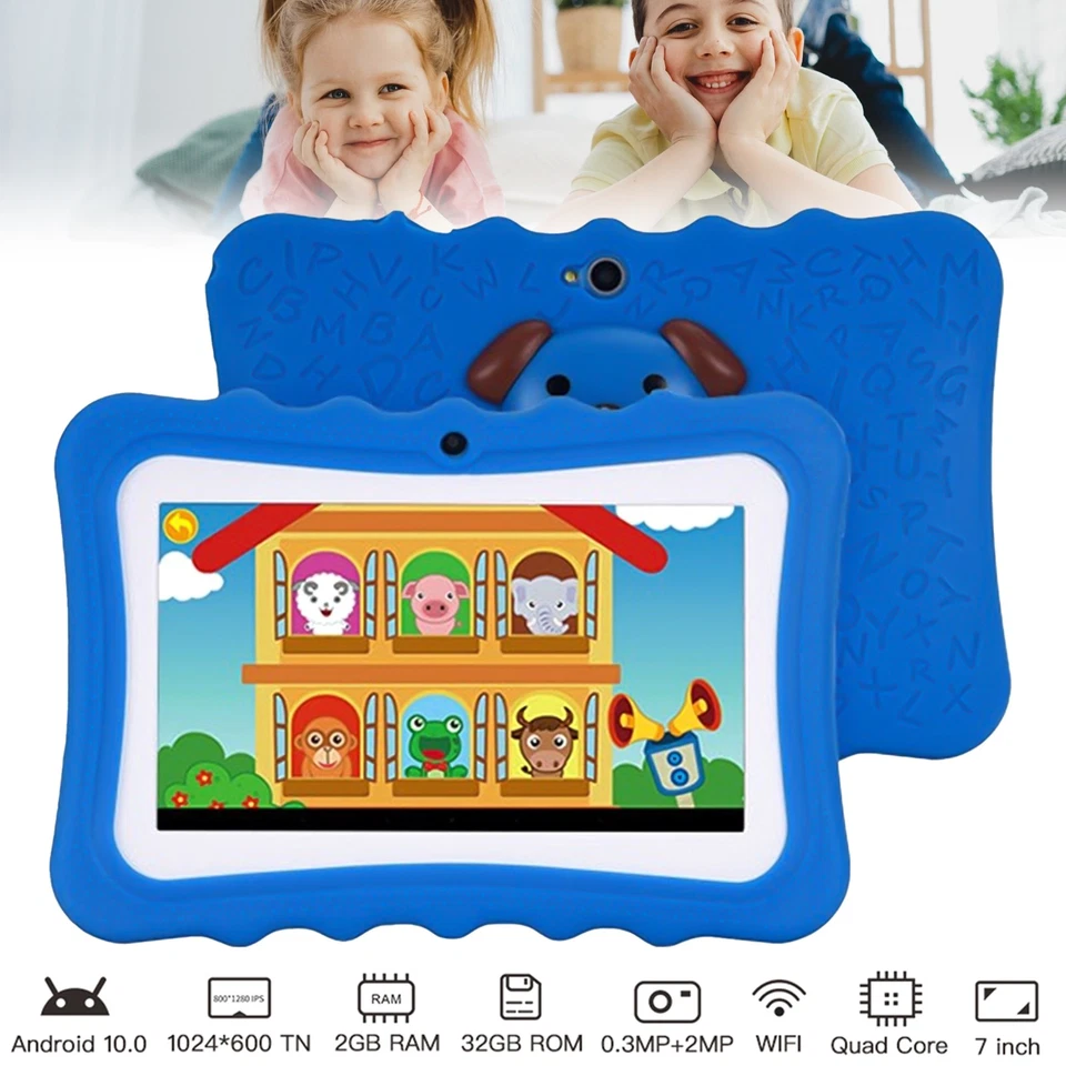 SGIN Kids Tablets 7" WiFi Tablets For Children Android 10.0 ,32GB Tablet Kids Gift UK