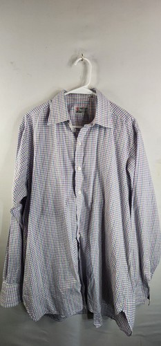 Turnbull & Asser, Vintage 1980s Turnbull & Asser Shirt Mens XL Plaid Check England Prince of Wales