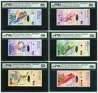 Bermuda 2009 Specimen Set  $2/5/10/20/50/100 P57s~62s 6pcs PMG 65-66 GEM UNC