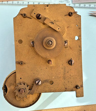 Clock Makers Antique English Fusee Clock Movement with shaped plates early Fusee
