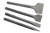4X Sds Max MeißElset 250 Mm SpitzmeißEl + FlachmeißEl + BreitmeißEl + SpatmeißEl