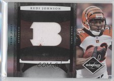 2008 Leaf Limited Jumbo Jerseys Team Logo Prime 1/10 Rudi Johnson #15 0f8