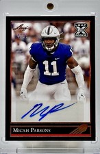2021 Leaf Memories - 1992 Base Autographs Micah Parsons #BG-MP2 Bronze  /99 