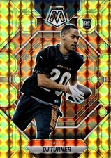 2023 Panini Mosaic Dj Turner #315 Yellow Mosaic Prizm RC Cincinnati Bengals