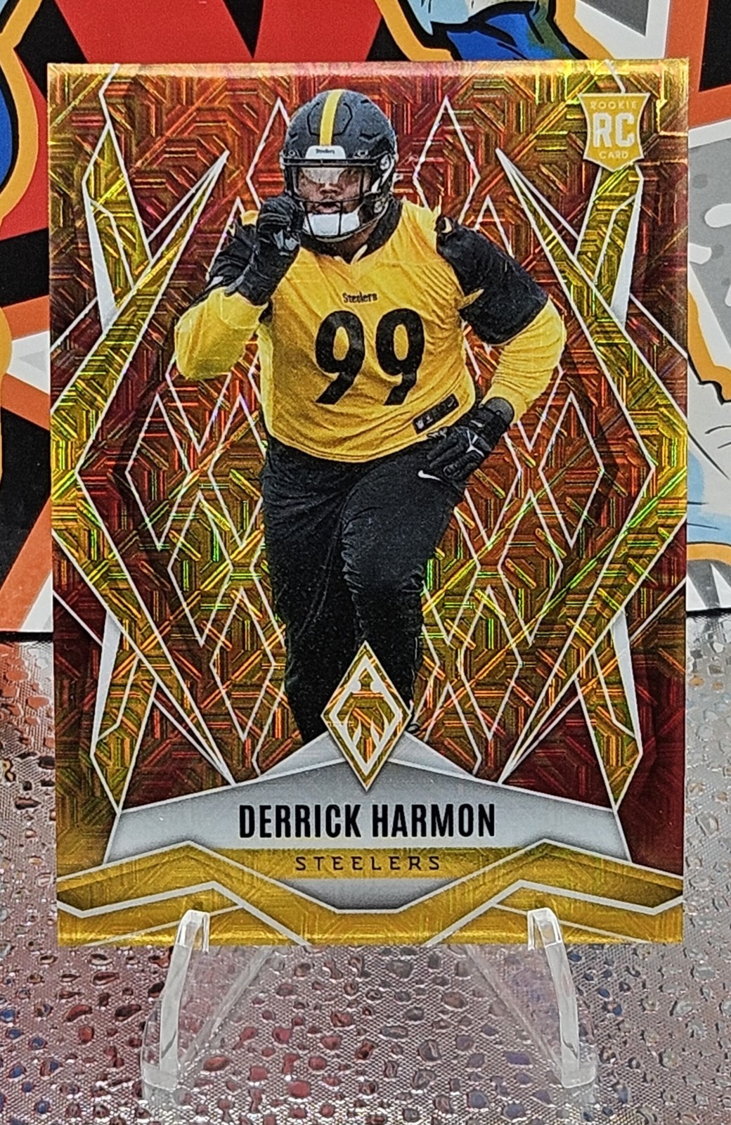 2025 Panini Phoenix Derrick Harmon #241 RC FireBurst Prizm 275/350 Steelers