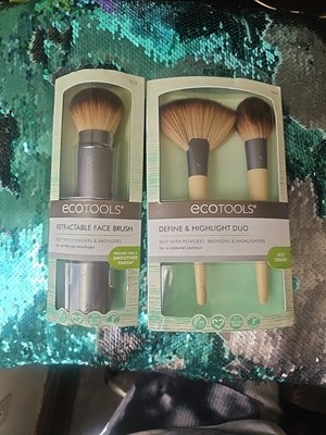 Set Of Ecotools Makeup Brushes Retractable Define & Highlight Duo Free Ship!
