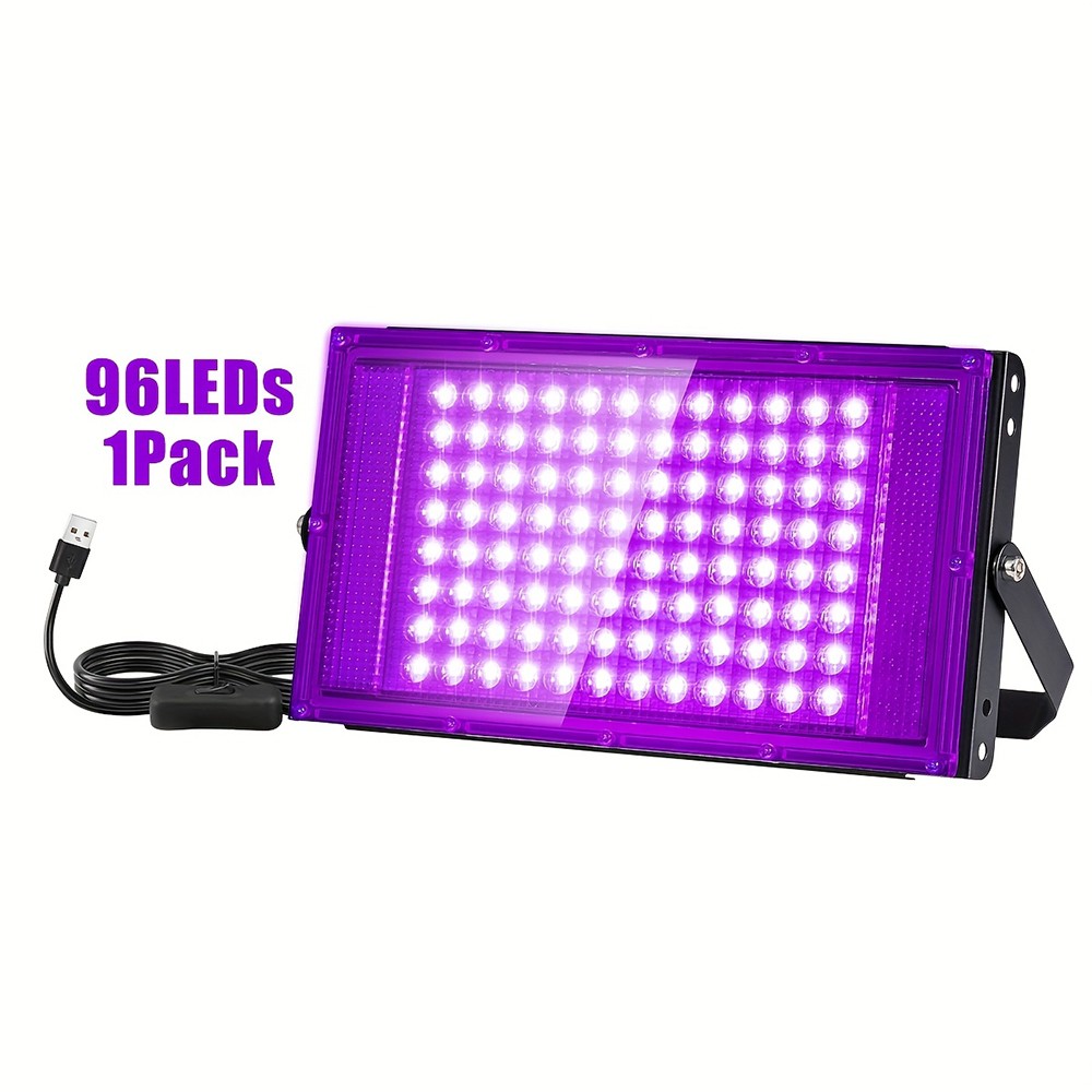 100W UV Black Light Bar LED Floodlight Stage Blacklight Party DJ Club Halloween