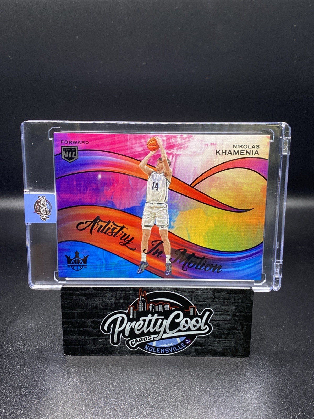 2025-26 Panini Court Kings #15 Nikolas Khamenia Rookie Artistry in Motion SP /8