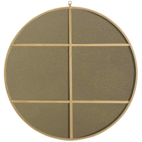 Elegant Decor Rowan 48" Round Metal Frame Hooked Mirror in Brass - Picture 4 of 11