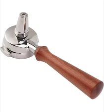 58mm Portafilter Coffee Holder Stainless Steel & Maple Wood for ASCSO SEMRMO