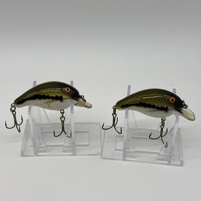 Pre Pradco Bandit 100 Series Vintage Crankbait- Lot Of 2 Baby Bass Color