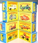 Eight (8) Replica Boxes for Lesney Matchbox RW #13d 14c 16c 19d 20c 21c 21d 22c