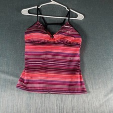 Nike Women  s Top Size 10 Multicolor Padded Swimwear Tankini