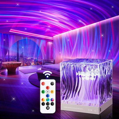 Northern Lights Projektor + 162 Beleuchtungsmodi 10 dimmbare Helligkeiten