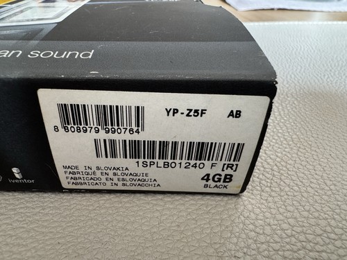 Samsung YP-Z5F Schwarz MP3 Player in Original Verpackung TOP Zustand - Bild 2 von 4
