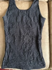 Yummy Tummy Shapewear Tank With Lace Overly Size Small