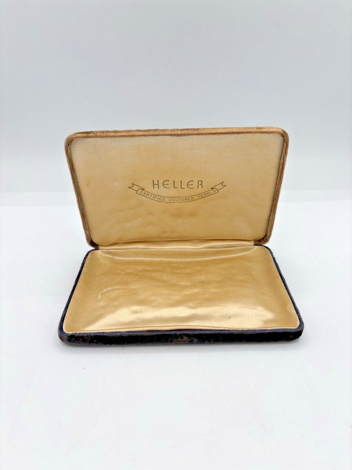 Vintage Heller Certified Cultured Pearl Jewelry Gift Box