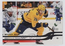 2025-26 Upper Deck Series 1 Exclusives 45/100 Brady Skjei #98