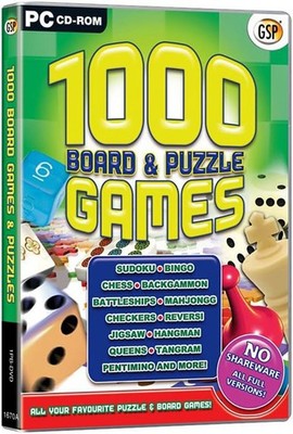 1000 Brett- und Puzzlespiele (PC-SPIEL) schnelle & kostenlose UK-Lieferung - neu & versiegelt