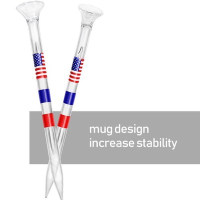 10/50pack Plastic Castles Golf Tees Sport Deck Golf Tees Replacement Golf Tees