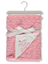 Duck Duck Goose Girls' Pink Plush Baby Blanket Color: multi Size: one size