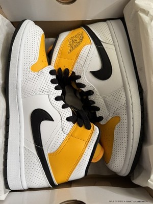 Jordan 1 Mid Laser Orange White/Black-University Gold (BQ6472 107) WOMEN 10.5 M9