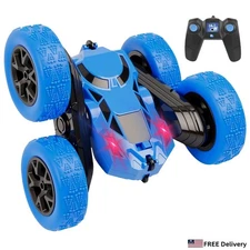 Remote Control Car 4WD Double Sided Off Road Vehicle Kid Toy Gift RC Stunt Truck