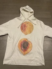 J.W.Anderson White Peach Hooded Unisex Adult Size L Tried 1 Time Only