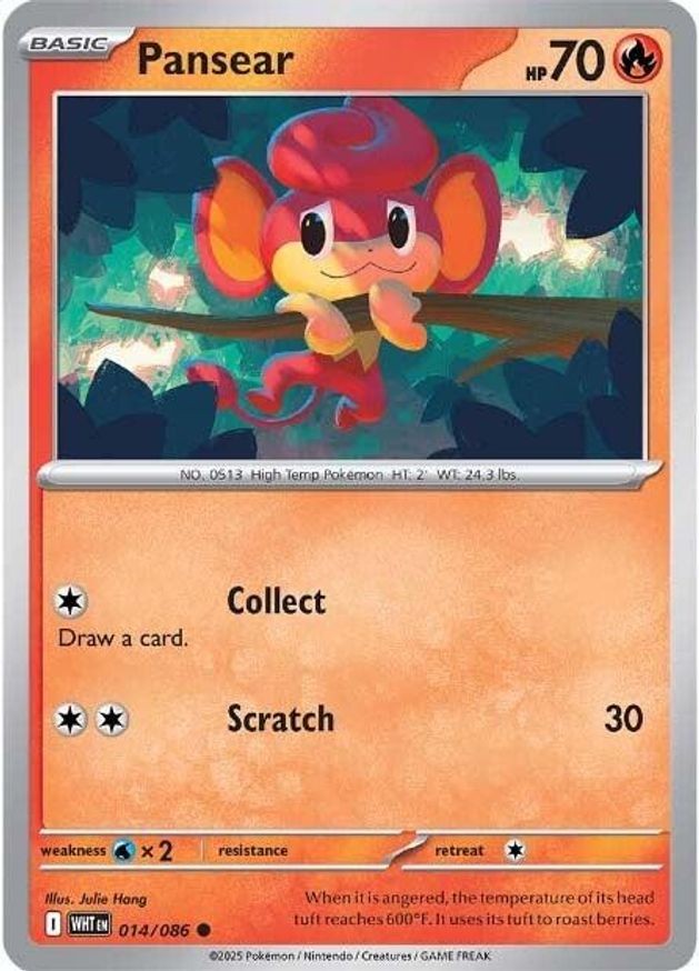 Pokemon Pansear (14/325) White Flare NM