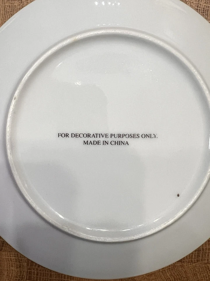 Lote de 3 Platos Decorativos 6" Arte Popular Campo Cocina Pared Colgante Set Decoración Foto 4 de 4