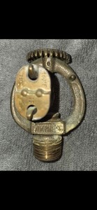 Antique Vintage 1971 Viking Fire Sprinkler Head Brass Upright 