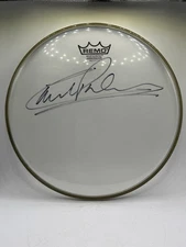 Asia Trilogy Drummer Carl Palmer Signature Signed Remo Drum Pad 12.5”