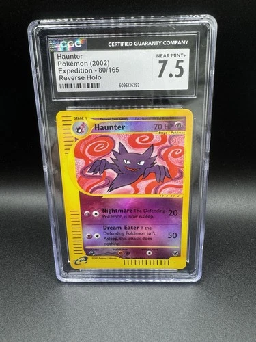 Haunter 80/165 Reverse Holo Expedition 2002 Pokemon CGC 7.5 Near Mint + Pokemon