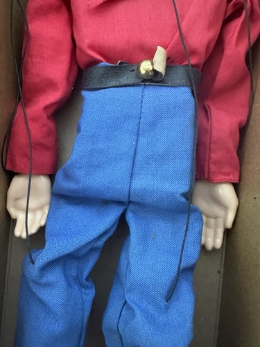 Vintage 1950's Hazelle's Popular Marionette 811 - Dick Doll Puppet Toy With Box - Picture 7 of 14