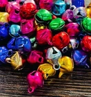 8mm Multicoloured metal bulk charm bells 100-1000pcs Decoration , Xmas Handcraft