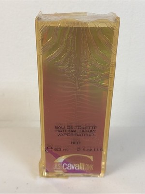 Just Cavalli Pink Her Women Roberto Cavalli 2 oz 60 ml Eau de Toilette Open Box
