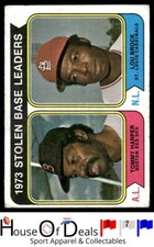 1974 Topps #204 1973 Stolen Base Ldrs (Harper / Lou Brock) CARDINALS RED SOX
