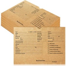 50 Pieces File Jacket Vehicle Dealer Jackets ...
