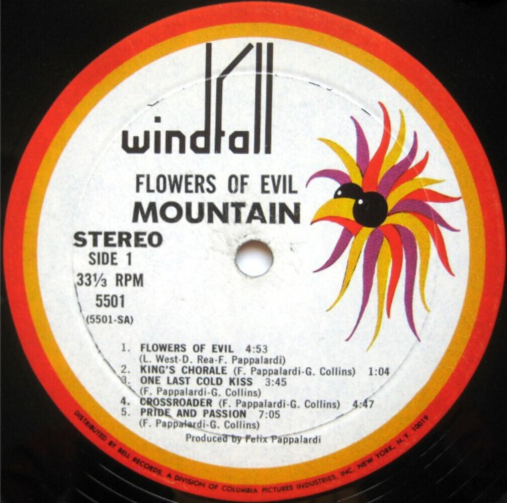 Mountain - Flowers Of Evil - Windfall Records, Windfall