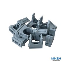 10/25/50/100 St&uuml;ck Rohrschellen Klemmschellen Rohrclip  &Oslash; 16/20/25/32mm