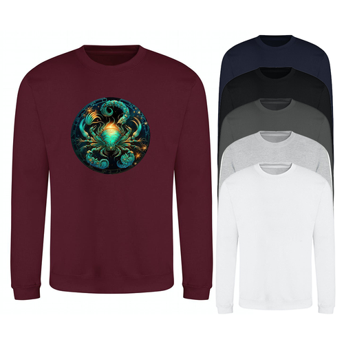 Sweatshirt Star Sign Cancer Horoscope Astrology Zodiac Art Unisex Sweater Jumper - Picture 12 of 37