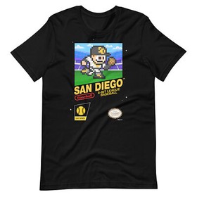 San Diego Padres Baseball Team Jersey 8-bit Nintendo NES Retro VintageT-Shirt