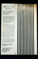 SILVER REED KNITTING MACHINE SK155 PUNCH CARD 24 TO 12 STITCH CONVERTER CARD X1