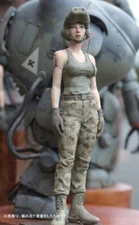 Resin Figure Kit 1/20 Ma.K Female Pilot Unpainted Garage Resin Kit