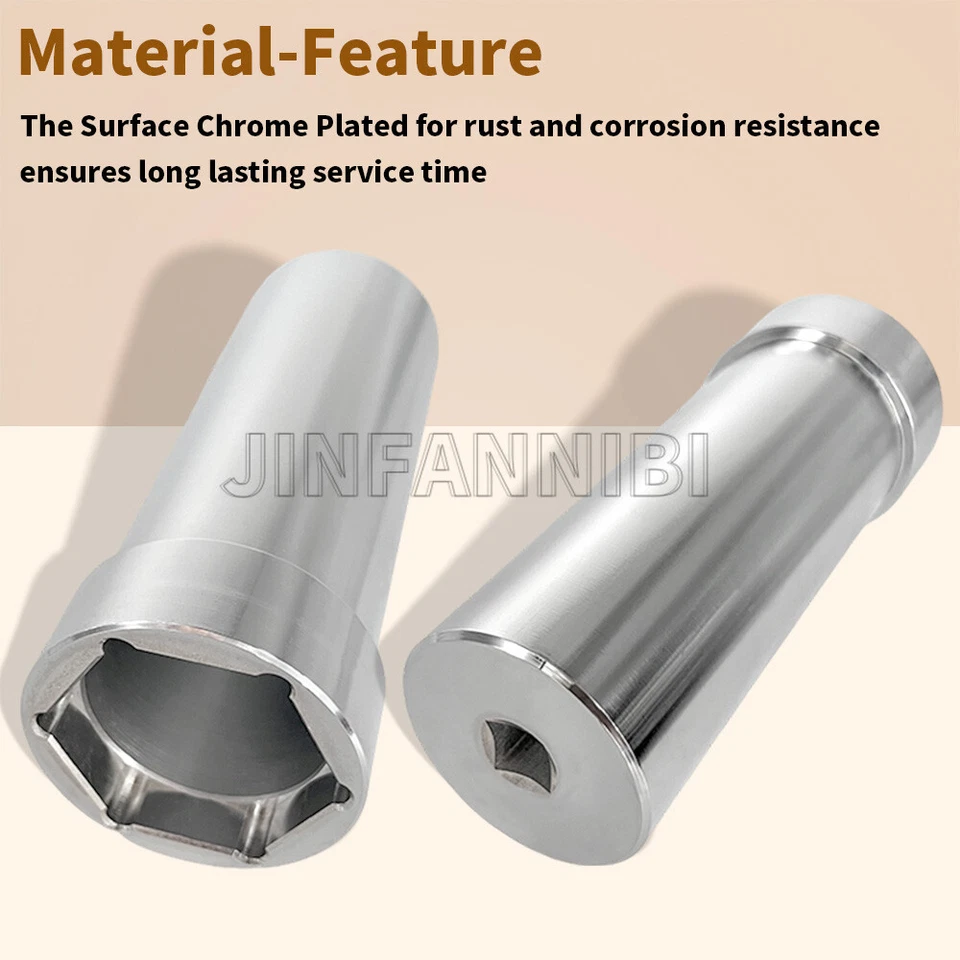 Porca de trava de polia de roda dentada eixo principal 1 7/8" ferramenta de soquete para Harley Davidson Dyna - Imagem 3 de 4