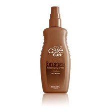 Avon Care Self Tanning Oil Spray Face & Body Instant Fake Tan Coconut Oil Vit E