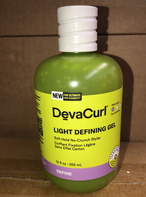 DEVA CURL LIGHT DEFINING GEL SOFT HOLD NO-CRUNCH STYLER 12 oz